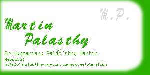 martin palasthy business card